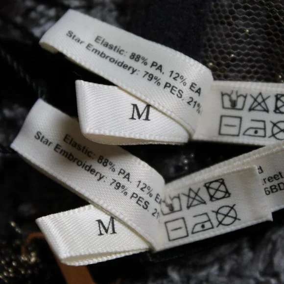 SOLD Bordelle Selene Open Ouvert Wire Bra Thong set Black Gold star embroidery - Picture 12 of 12